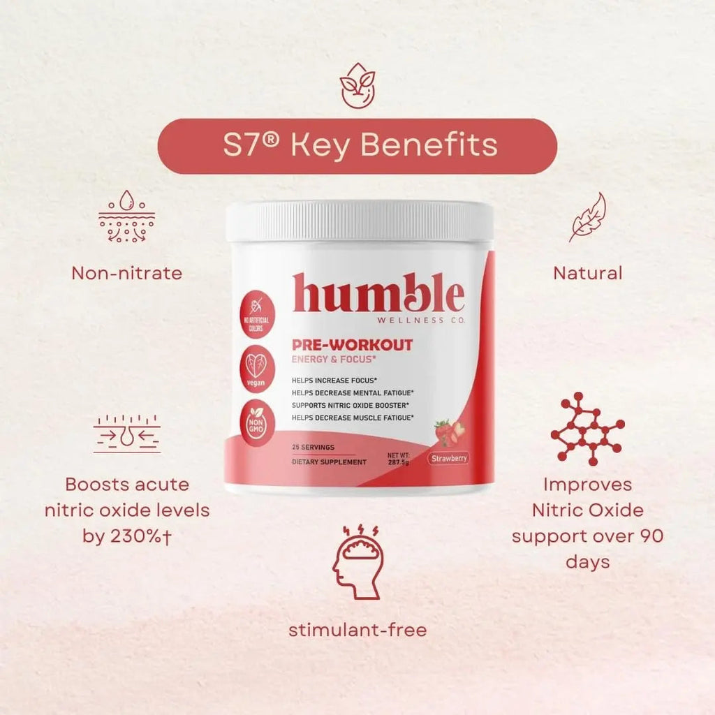 Humble Wellness Pre-Workout: Increase Focus, Decrease Mental Fatigue, Supports Nitric Humble Wellness Au supplements