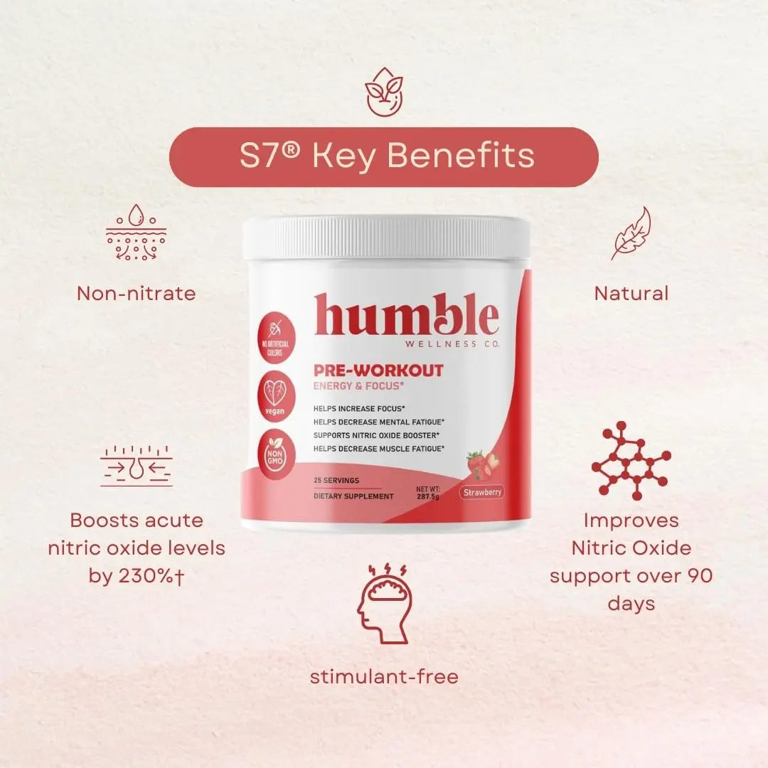 Humble Wellness Pre-Workout: Increase Focus, Decrease Mental Fatigue, Supports Nitric Humble Wellness Au supplements