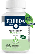 FREEDA Multivitamin One Daily – Quintabs-M with Iron – Kosher Multi Vitamins Supplements for Women Health - Multivitamins for Women & Iron FREEDA Au supplements