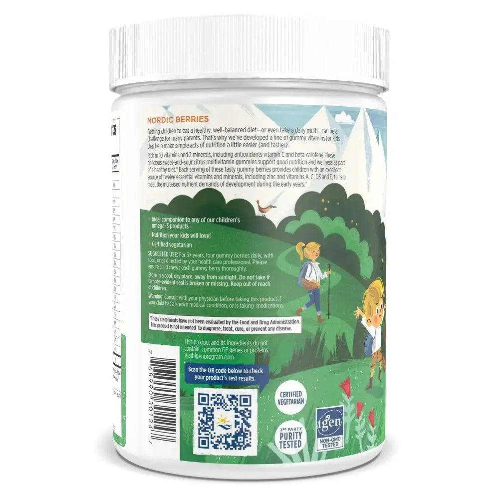 Nordic Naturals Nordic Berries, Citrus - 200 Gummy Berries - Great-Tasting Multivitamin for Ages 2+ - Growth, Development Nordic Naturals Au supplements