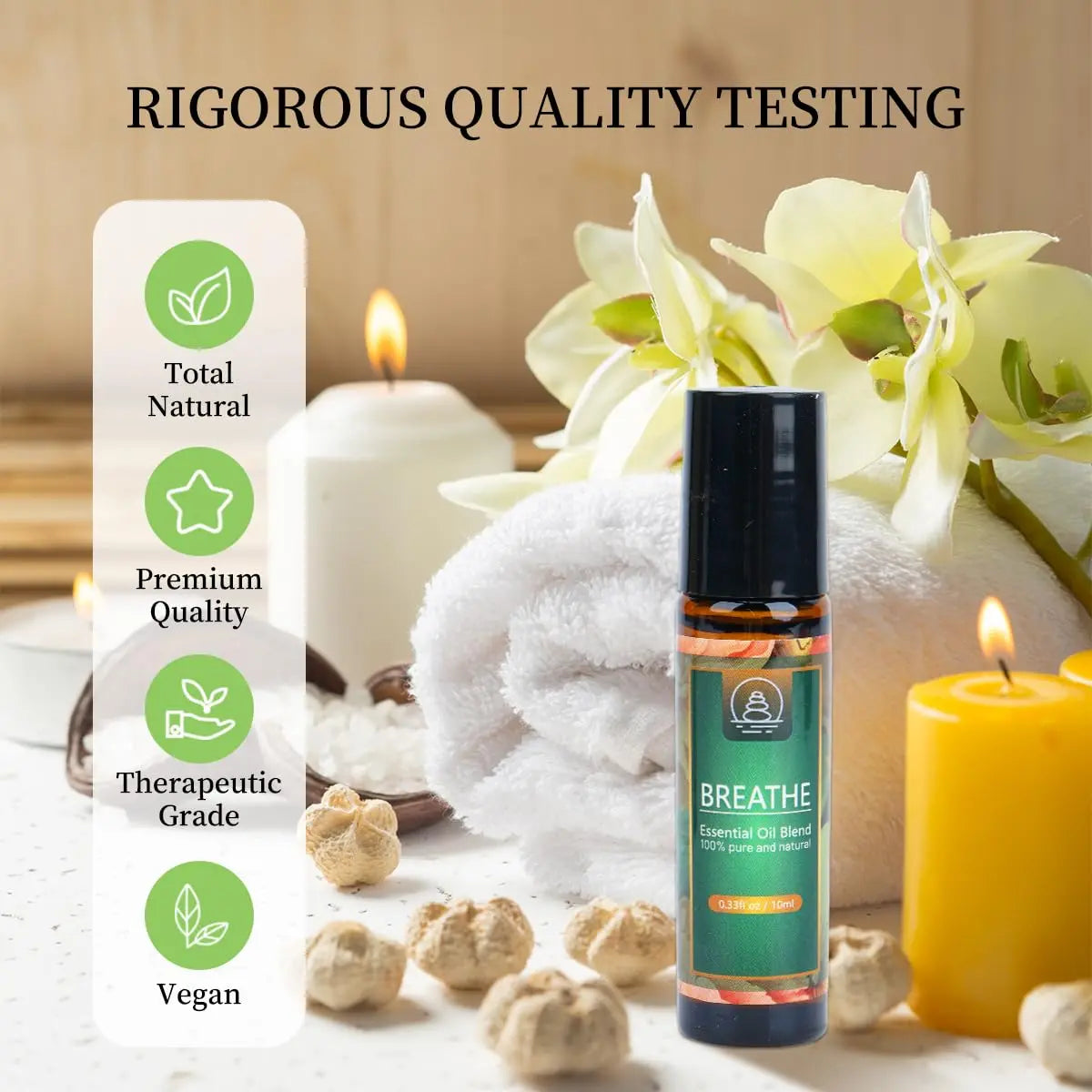 Breathe Easy Essential Oil Blend - Relief for Allergy, Sinus, Cough, and Congestion - Therapeutic Generic Au supplements