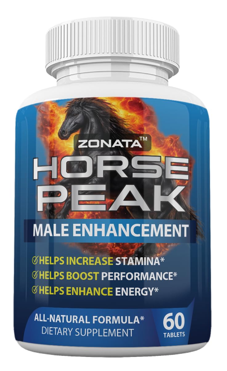Zonata Horse Peak Dietary Supplements for Men - Horse Peak Supplement Naturally Enhance Performance, Endurance, and Energy Levels* - Horse Peak Pills - 60 Count Zonata Au supplements