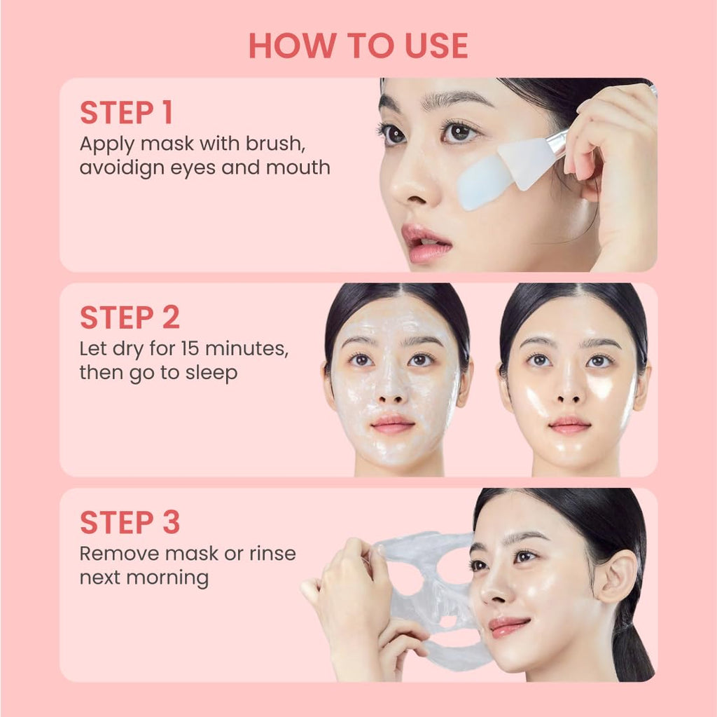 QUIA Collagen Wrapping Mask 75ml - Clinical +92% Firmer Appearance - Overnight Glass Skin Peel Off - Korean Skincare