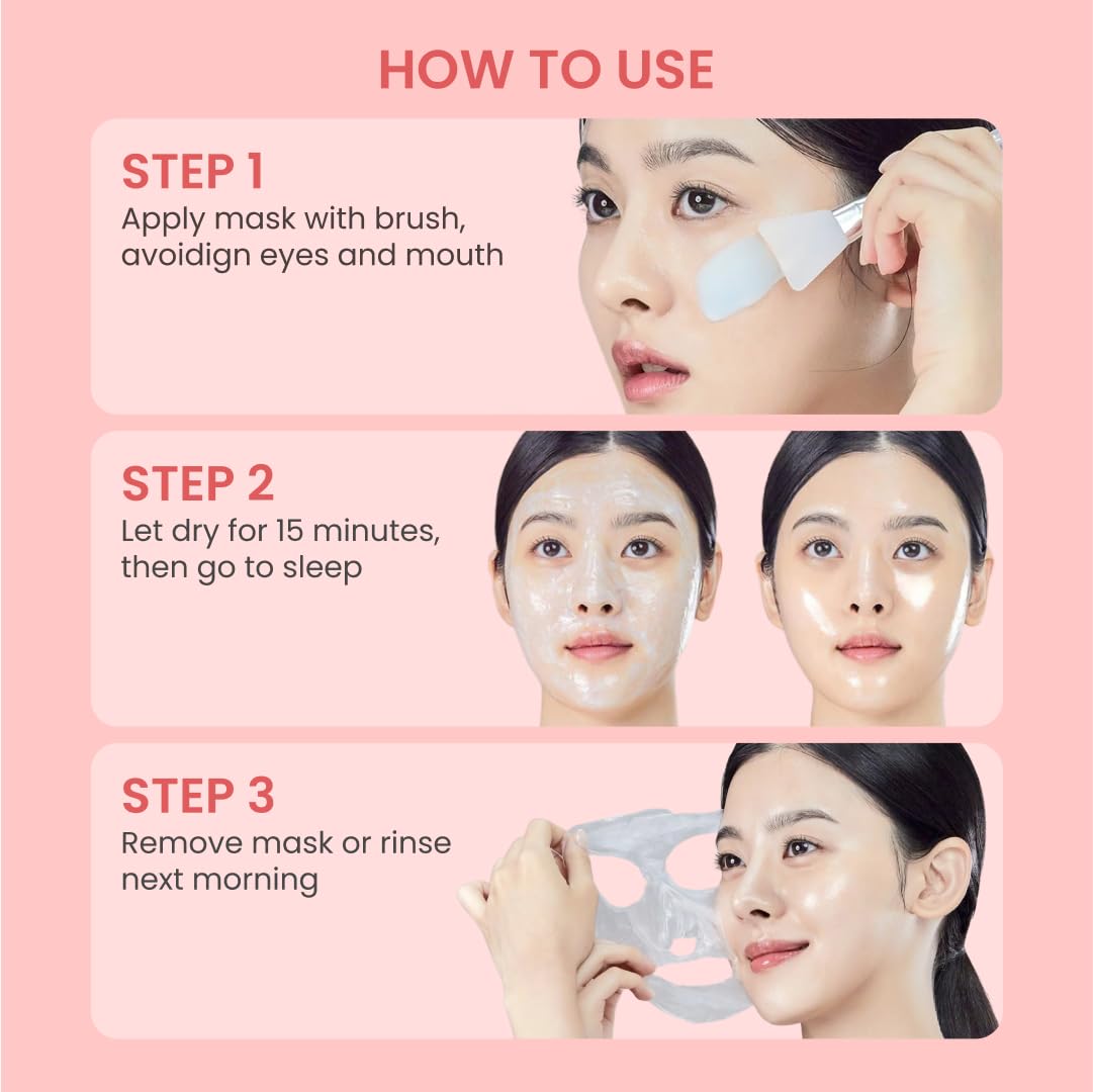 QUIA Collagen Wrapping Mask 75ml - Clinical +92% Firmer Appearance - Overnight Glass Skin Peel Off - Korean Skincare