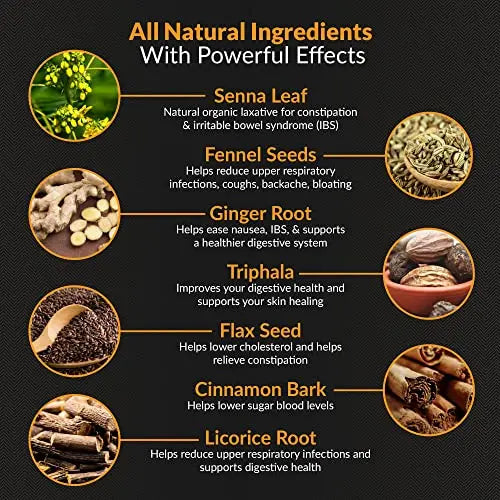 Elite Detox Tea: Natural Organic 7-Herbal Blend for Gentle Cleansing as Needed. Bloating Tea Elite Source Labs Au supplements