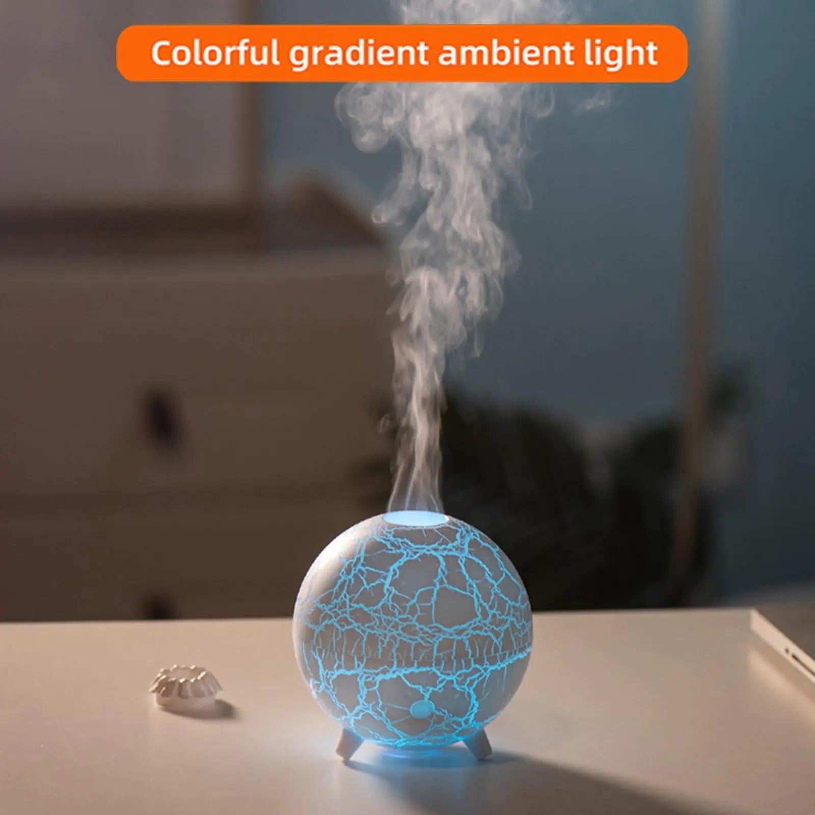 Volcano Humidifier Flame Aromatherapy Diffuser, 7 Colors Flame 200ml Essential Oil Diffusers cjc Au supplements