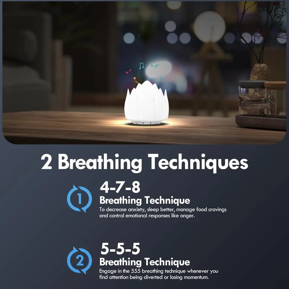 Meditation Gifts 'Breathing Lotus', NDLT Mindfulness Gifts Guided Breathing Trainer 2 Breathing NDLT Au supplements