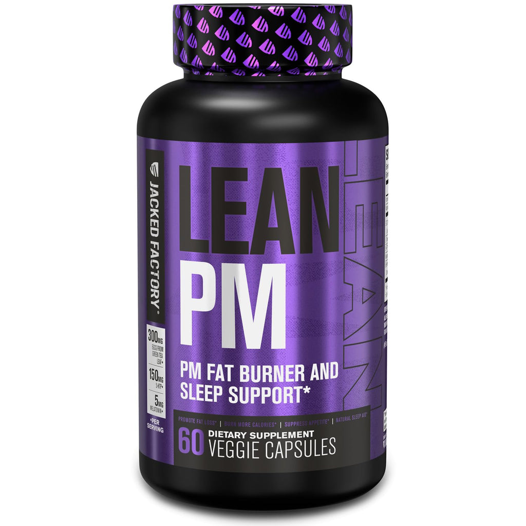 Jacked Factory Lean PM Night Time Fat Burner, Sleep Aid Supplement, & Appetite Suppressant Jacked Factory Au supplements