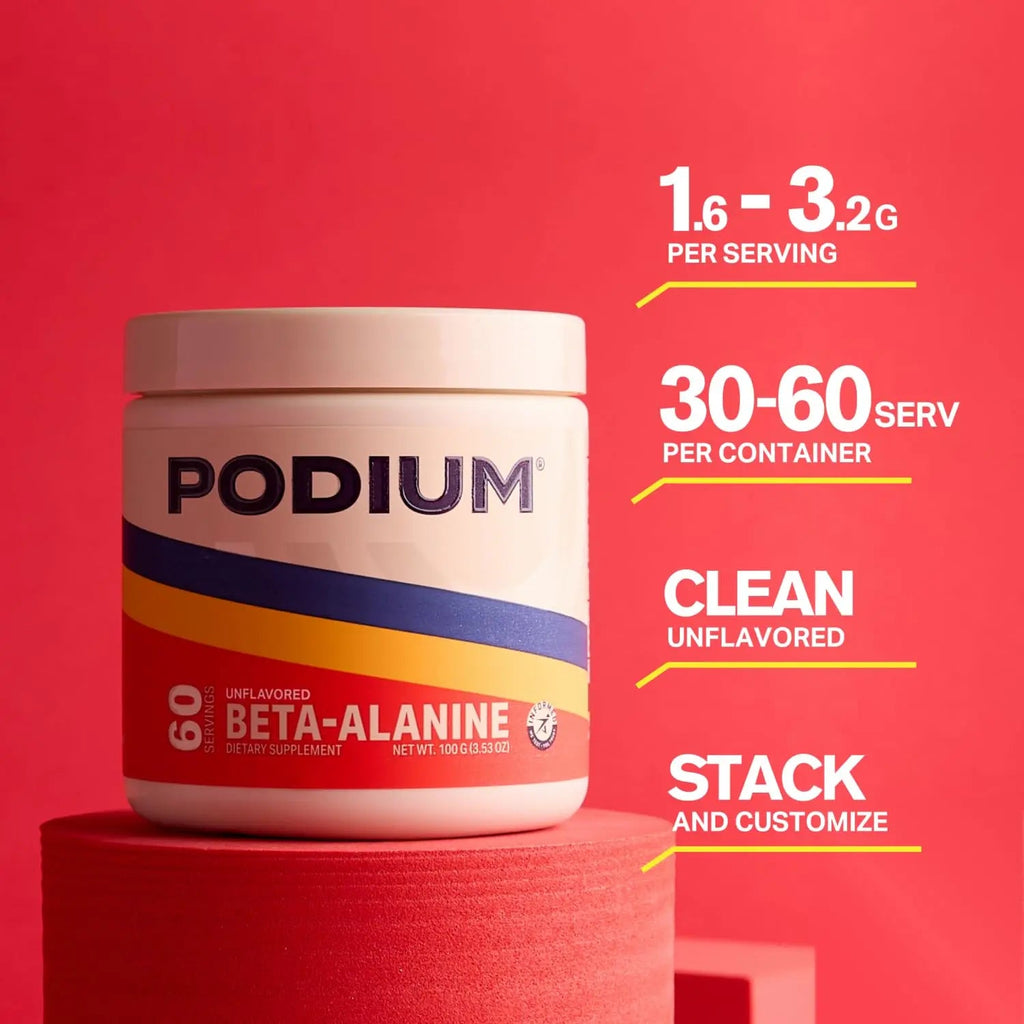 Podium Nutrition, Solos | Beta Alanine, 60 Servings, Unflavored, Boost Athletic Performance Podium Nutrition Au supplements