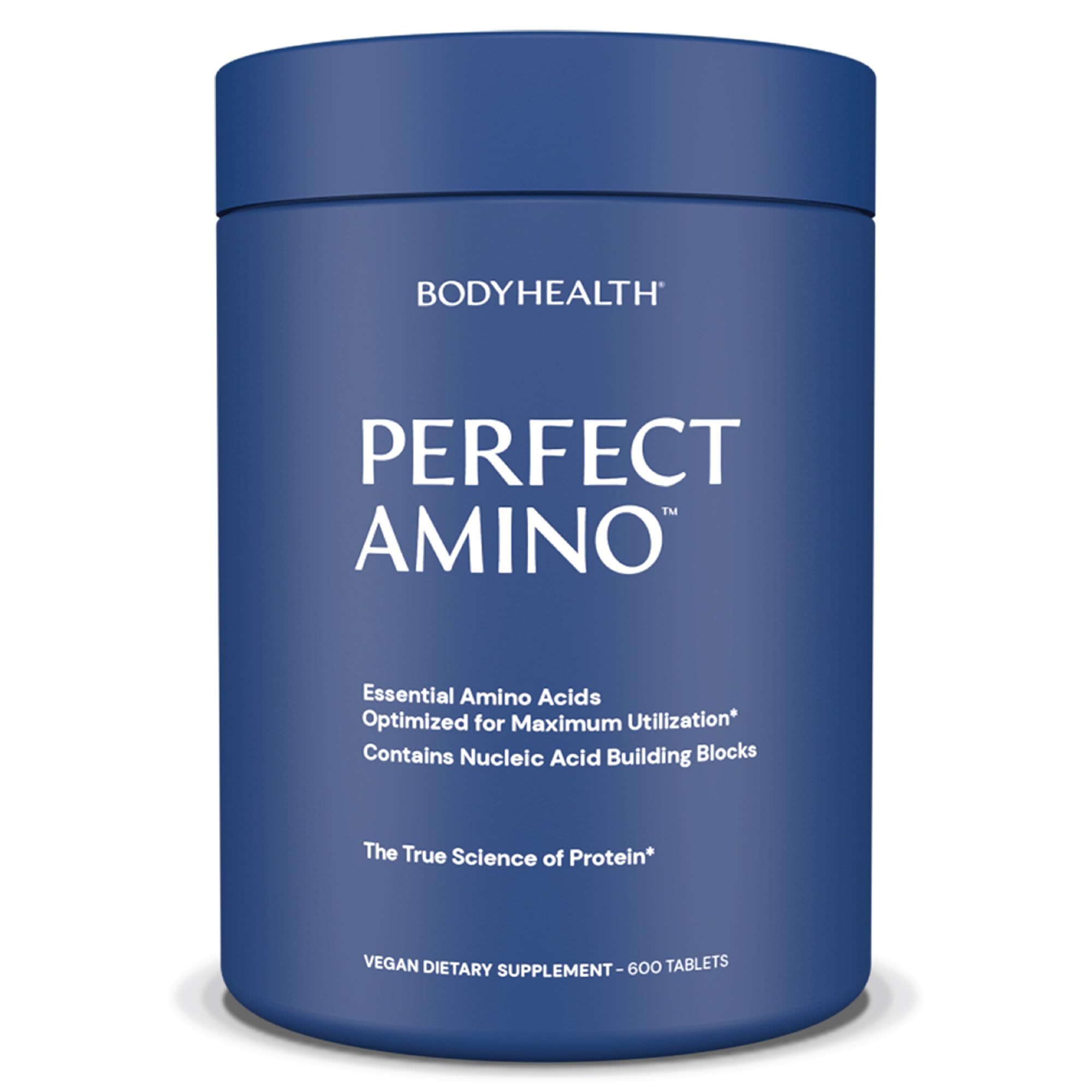 BodyHealth PerfectAmino, Essential Amino Acid with BCAAs + Lysine, Phenylalanine, Threonine, Methionine, Tryptophan, Supplement for Muscle Mass Production,