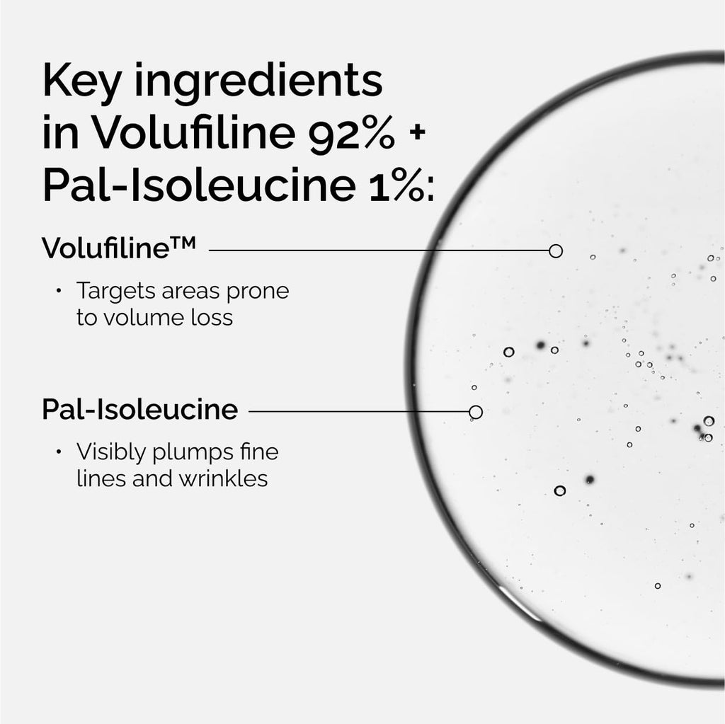 The Ordinary Volufiline 92% + Pal-Isoleucine 1% Plumping Anhydrous Serum, Facial Skincare for Loss of Volume, 0.5 Fl Oz