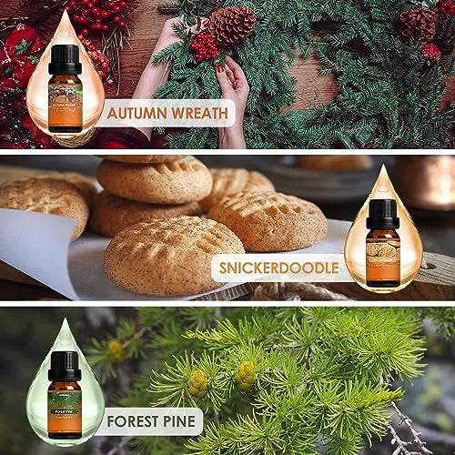 Autumn Fragrance Oil Set, Premium Fall Essential Oils for Diffuser and Candle Making -Cinnamon ARVIDSSON Au supplements
