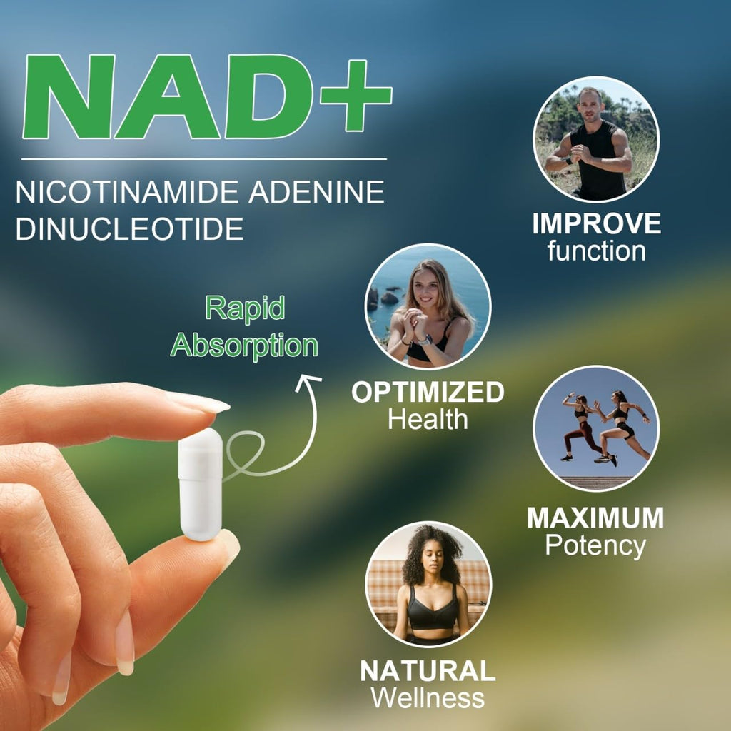 VitaCosmoX NAD+ with Resveratrol Similar to Nicotinamide Riboside Supplement, 1000 mg, 90 Capsules Vegan Non-GMO VitaCosmoX Au supplements
