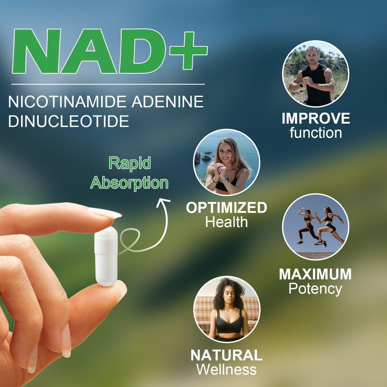VitaCosmoX NAD+ with Resveratrol Similar to Nicotinamide Riboside Supplement, 1000 mg, 90 Capsules Vegan Non-GMO VitaCosmoX Au supplements