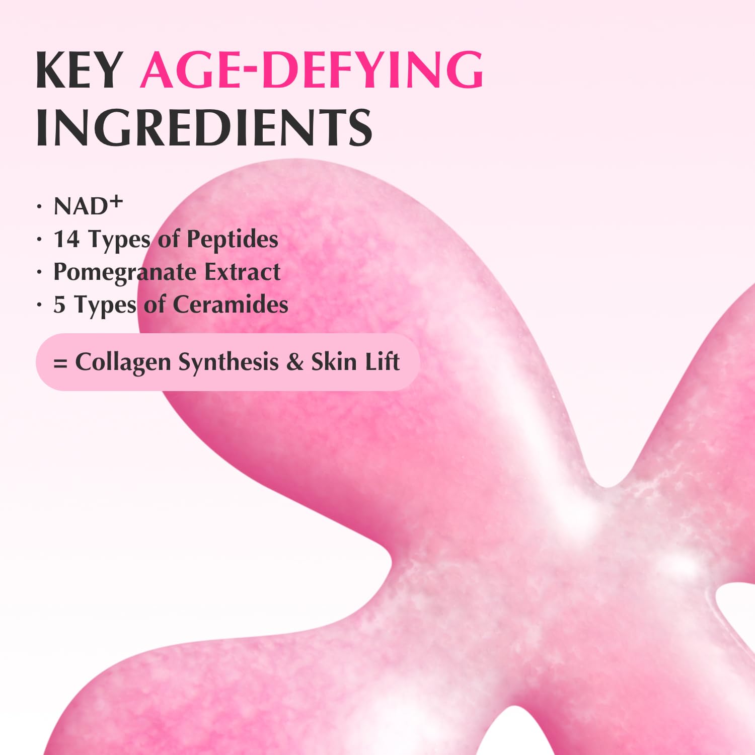 EQQUALBERRY NAD+ Peptide Boosting Serum – Niacinamide 2% + 14 Peptides + Vegan Collagen Anti-Aging Korean Skincare Face