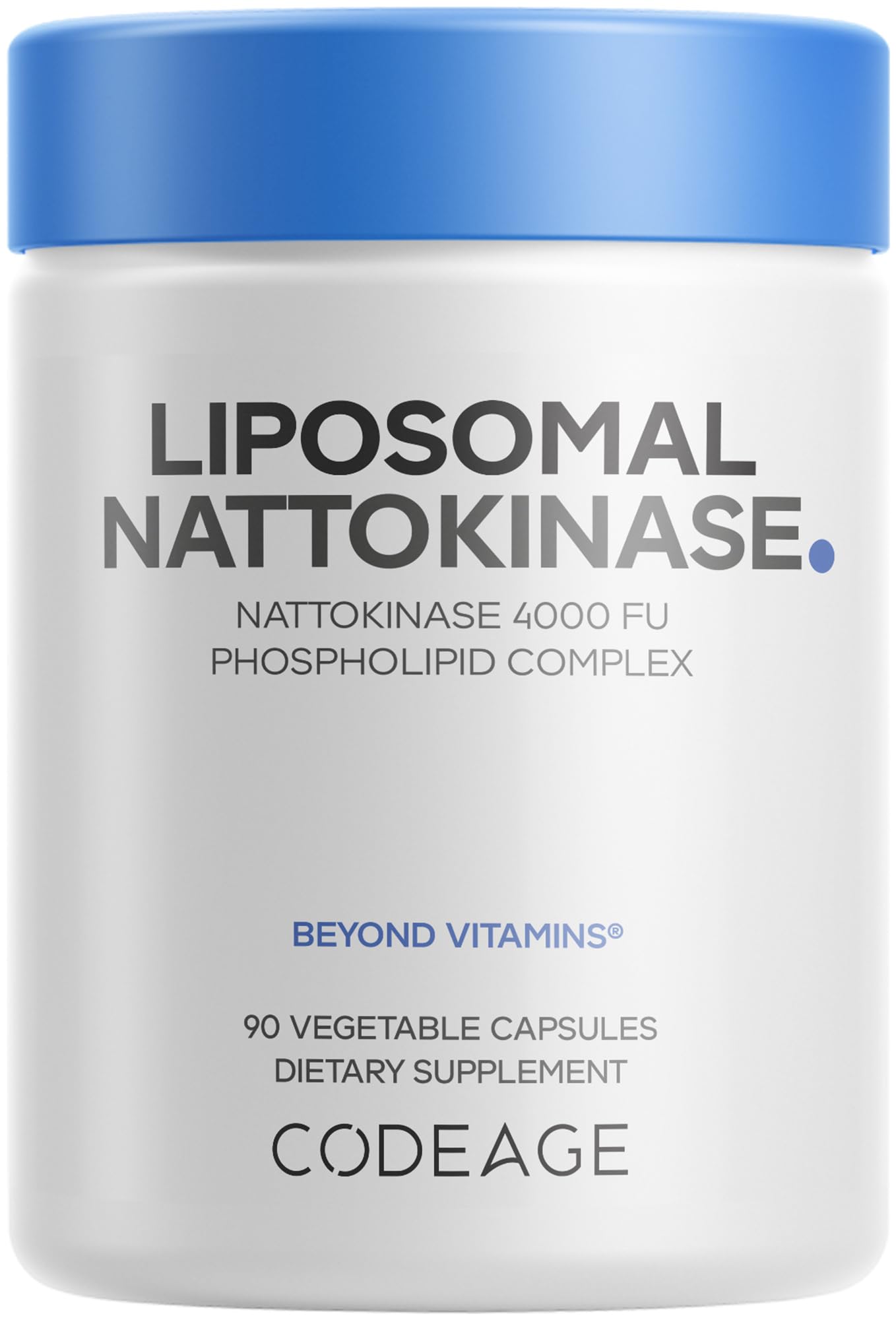 Codeage Liposomal Nattokinase Supplement – Nattokinase 4000 FU, Liposomal Delivery - Vegan, Non-GMO – 90 Capsules Codeage Au supplements