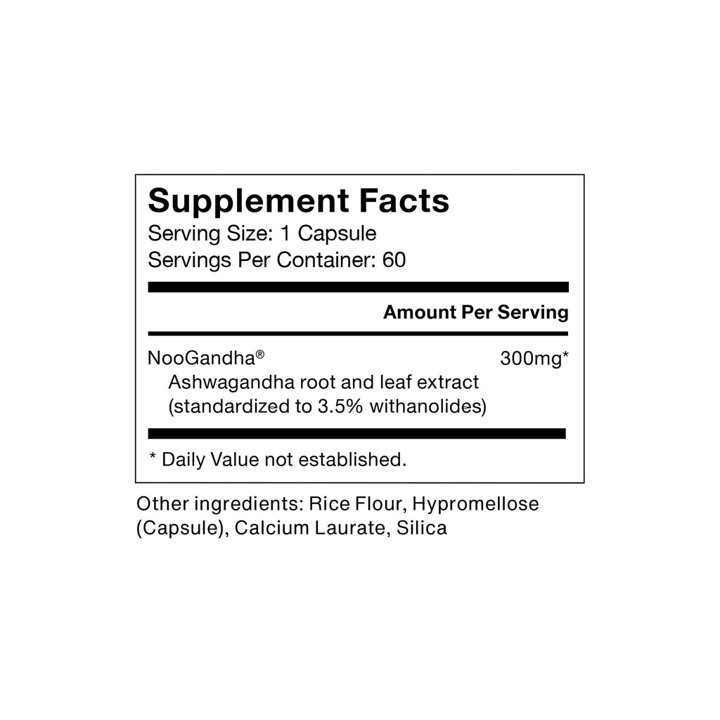 Momentous Ashwagandha Supplement - 300 mg NooGandha Ashwagandha Extract - Cognitive Performance, Alertness, & Focus Support - NSF Certified for Sport - Vegan - GMO- & Gluten-Free - 60 Servings Momentous Au supplements