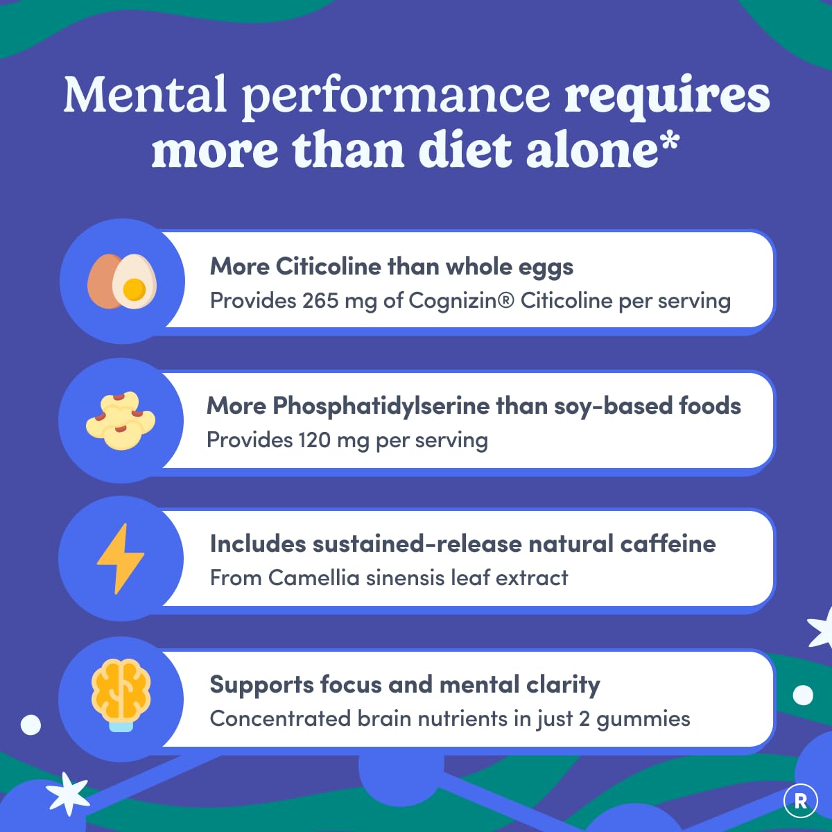 FIRST DAY Men’s Daily Nootropic Brain Supplement Gummies for Focus, Memory & Mental Energy | with Cognizin® Citicoline, Phosphatidylserine & Natural Caffeine | Vegan, Allergen-Free | 30-Day Supply FIRST DAY Au supplements