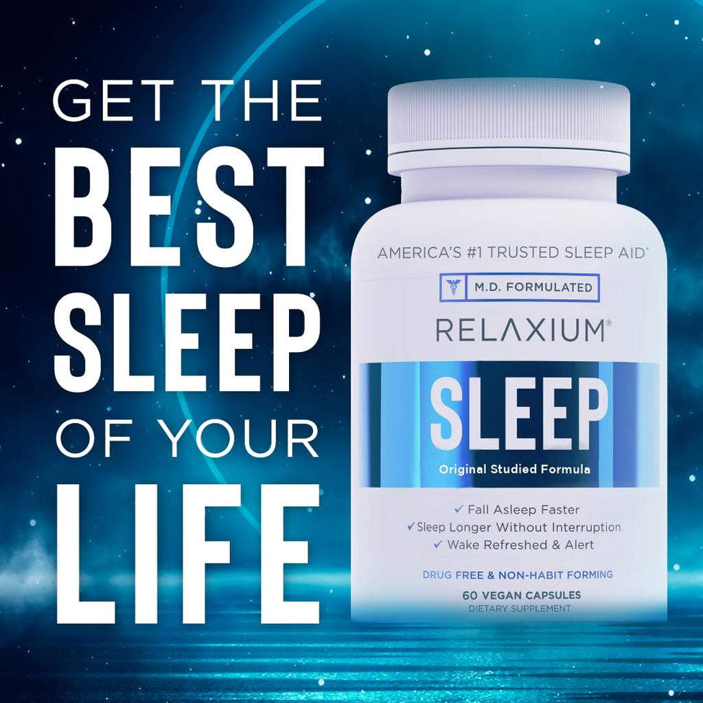 Relaxium Sleep Aid, 30-Day Supply, Dietary Supplement for Better Sleep Relaxium Au supplements