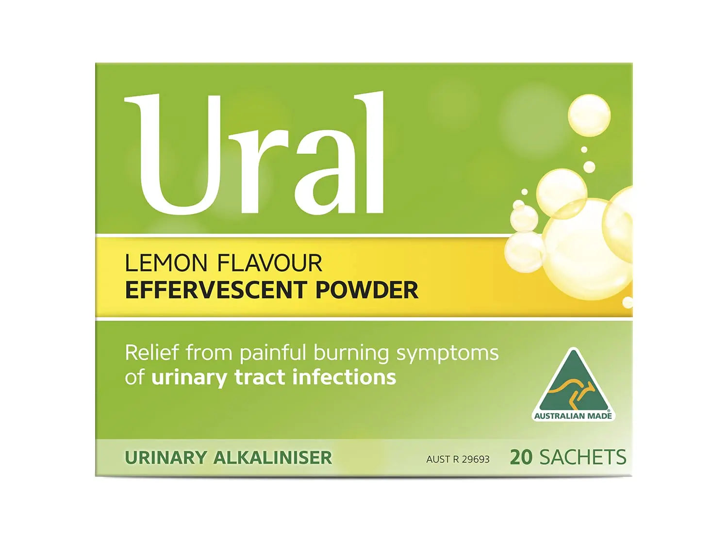 Ural Urinary Alkaliniser Effervescent Powder 28 Sachets Ural Au supplements