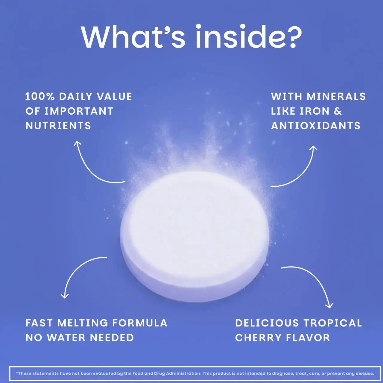 EZ Melts Multivitamin + Iron - Daily Multivitamin for Women & Men - Supports Healthy Energy Levels & Antioxidant Protection EZ Melts Au supplements