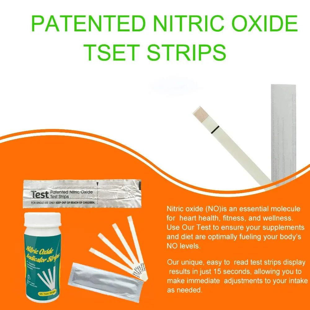 Nitric Oxide Test Strips [50strips]- Nitric Oxide Indicator Strips Work by Measuring The TONNYLAB Au supplements
