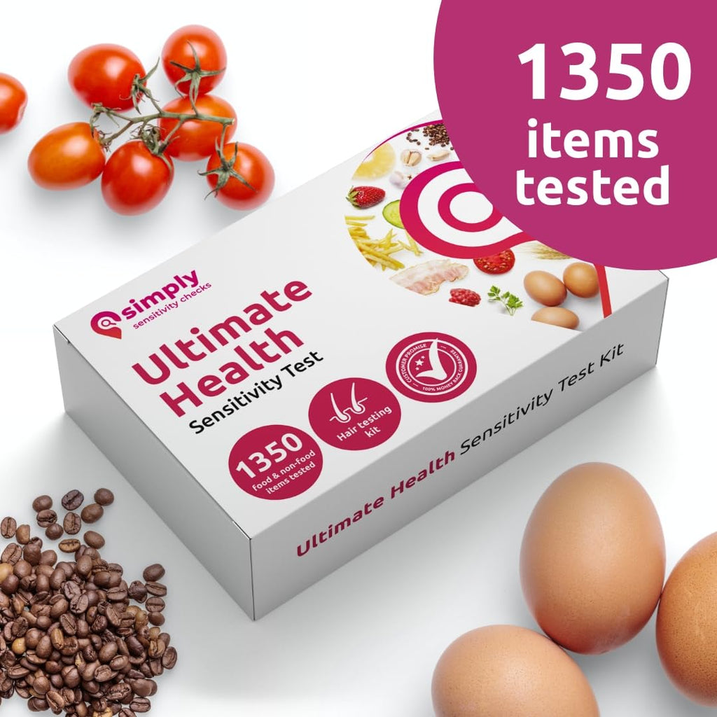 Simply Sensitivity Checks 1350+ Items Food Sensitivity Test Kit for Adults – Foods & Non-Foods, Including Lactose, Gluten, Vitamins, Minerals, Gut Health & More – at-Home Food Intolerance Test Kit Simply Sensitivity Checks Au supplements