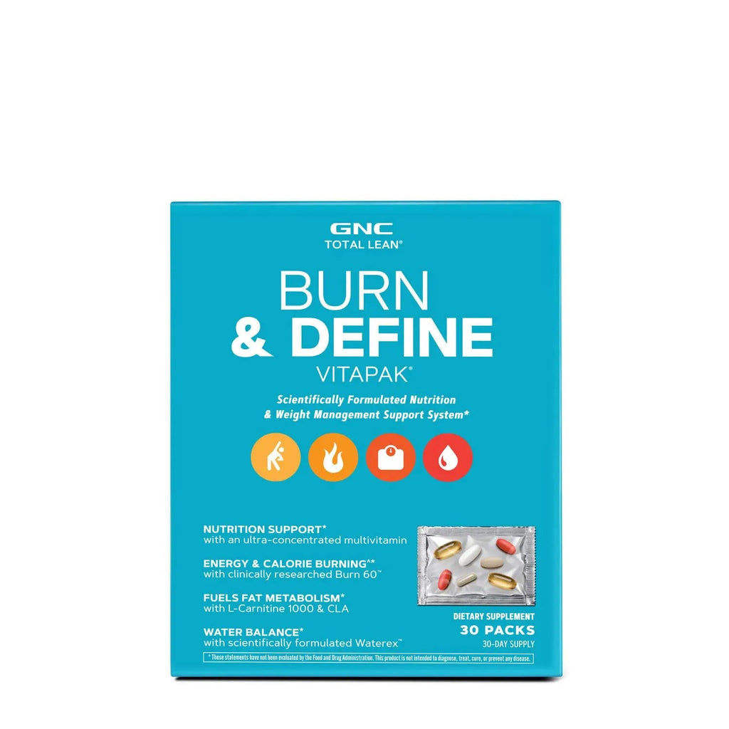 GNC Total Lean Total Lean Burn & Define VitaPak - 30 Vitapaks GNC Au supplements