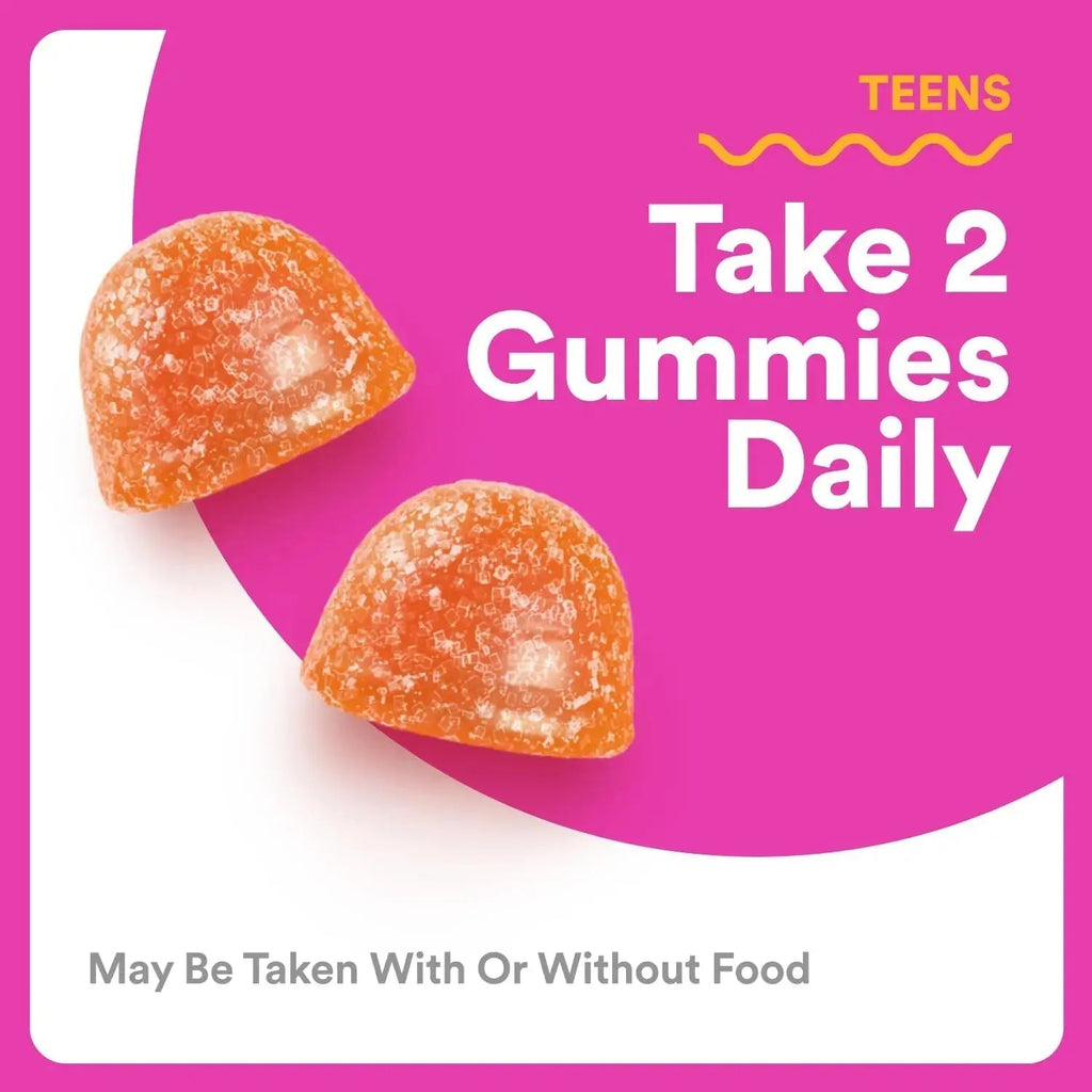 SmartyPants Teen Girl Multivitamin Gummies - Improved Formula: Omega 3 (DHA/EPA), Vitamin C, D3, B12, Vitamin A, K & Zinc SmartyPants Au supplements