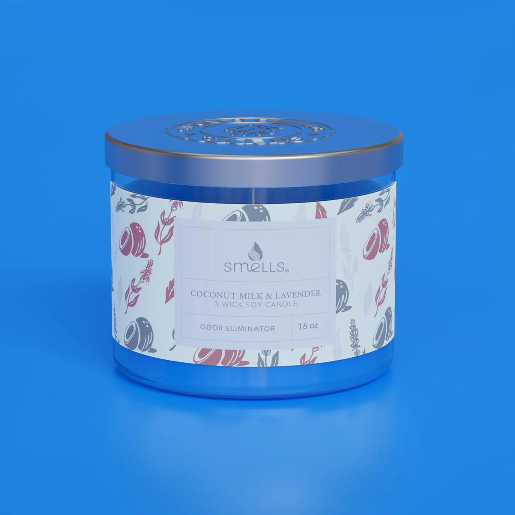 Smells - Odor Eliminator - Premium Soy Wax Jar Scented Candle 12oz. and 16oz. - 100% Cotton Single Wick SmellS Au supplements