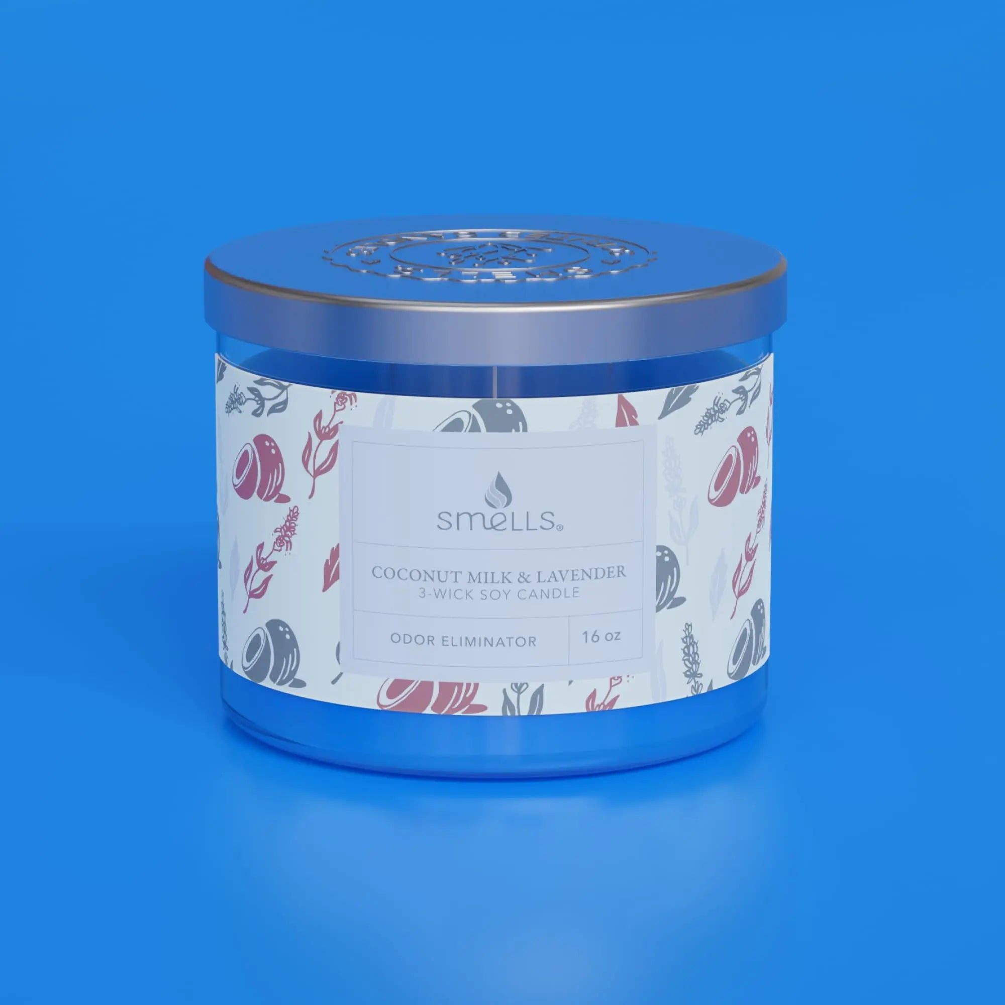 Smells - Odor Eliminator - Premium Soy Wax Jar Scented Candle 12oz. and 16oz. - 100% Cotton Single Wick SmellS Au supplements