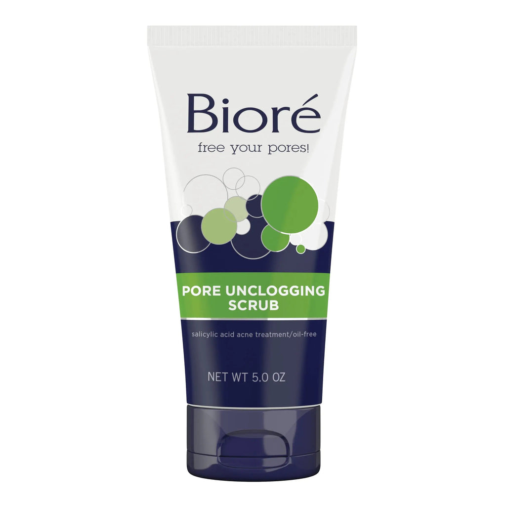 Bioré Pore Unclogging Scrub, Removes Excess Dirt and Oils, Face Scrub, with Salicylic Acid Biore Au supplements