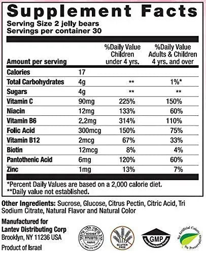 Navitco. Kosher NutriBear Multi Vitamin Great Tasting Jellies - 60 Bears Navitco Au supplements