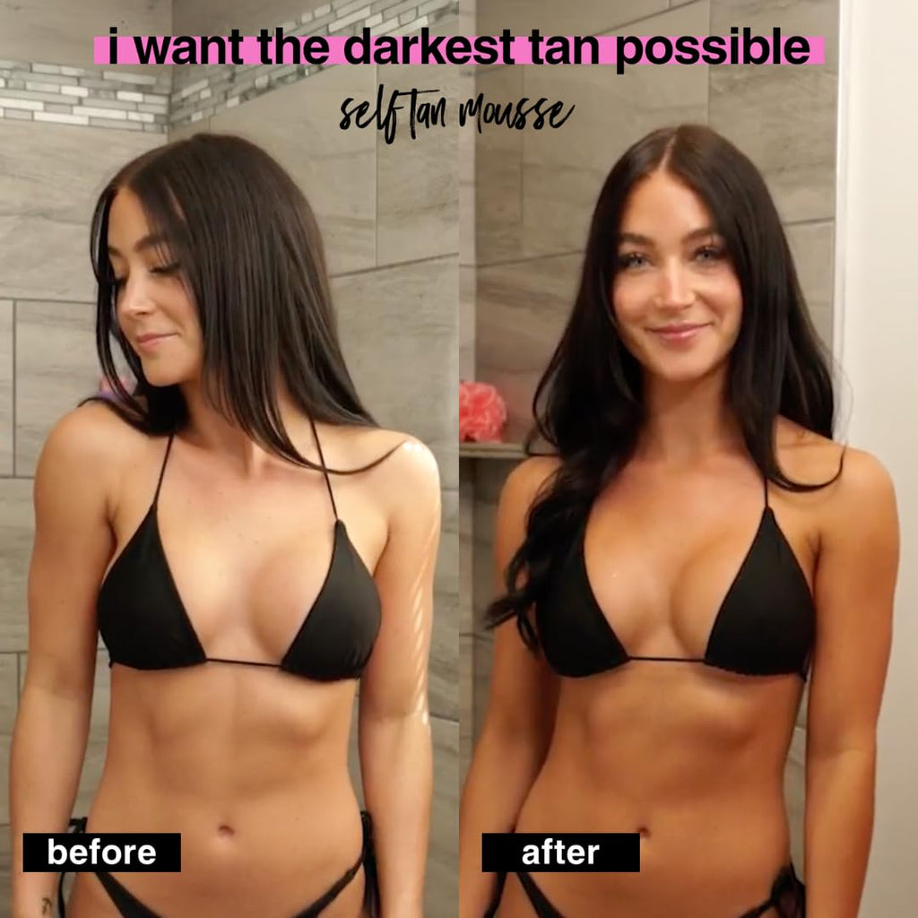 b.tan Ultra Dark Self Tanner Mousse | I Want The Darkest Tan Possible - Fast, 1 Hour Express