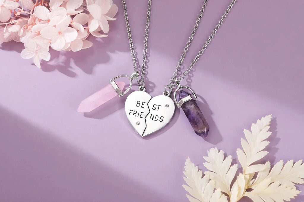 PESOENTH Best Friend Necklace for 2 Girls Gifts- BFF Friendship Necklaces Women Matching PESOENTH Au supplements