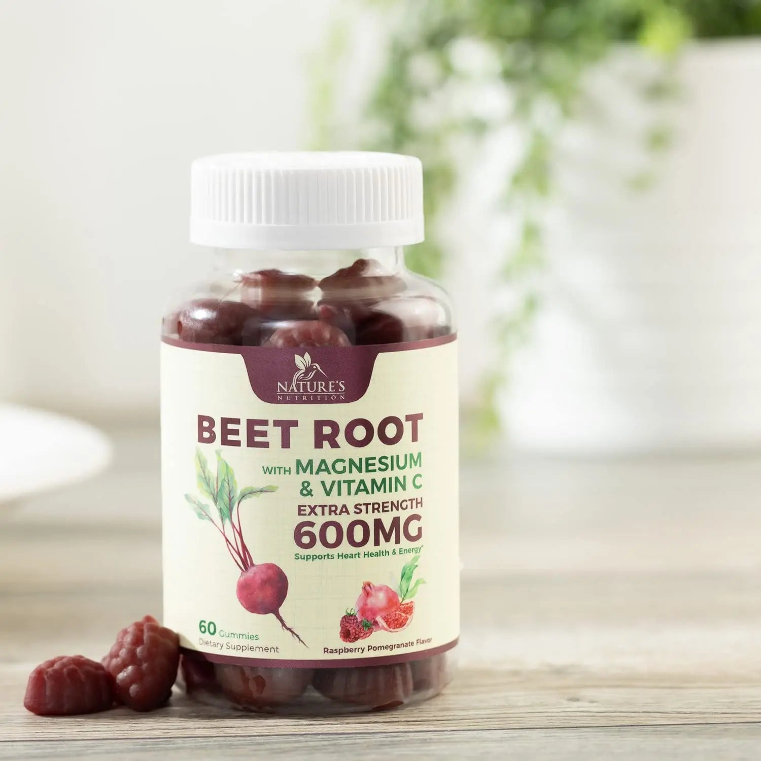 Nature's Nutrition Beet Gummies with Beetroot - Energy & Heart Health Support Nature's Nutrition Au supplements