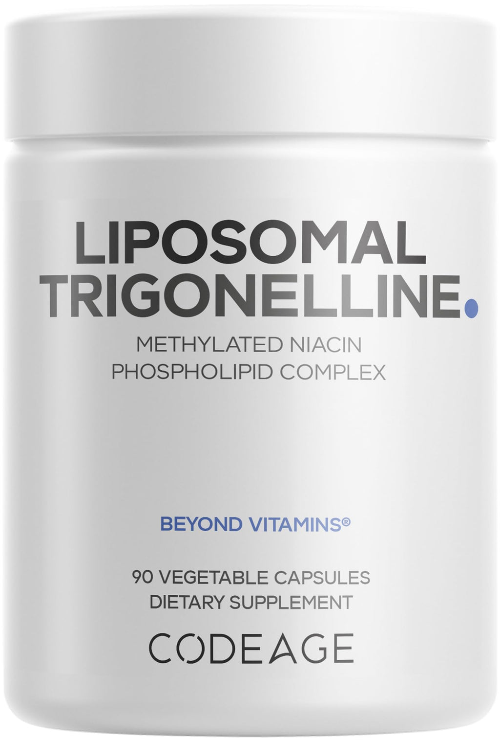 Codeage Liposomal Trigonelline - 250 mg Per Capsule - 3-Month Supply - Plant-Based Alkaloid - Liposomal Delivery for Bioavailability - Metabolic Health Support - Vegan Nootropic Non-GMO - 90 Capsules Codeage Au supplements