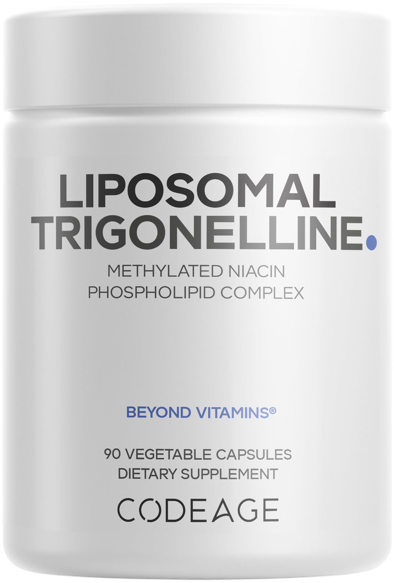 Codeage Liposomal Trigonelline - 250 mg Per Capsule - 3-Month Supply - Plant-Based Alkaloid - Liposomal Delivery for Bioavailability - Metabolic Health Support - Vegan Nootropic Non-GMO - 90 Capsules Codeage Au supplements