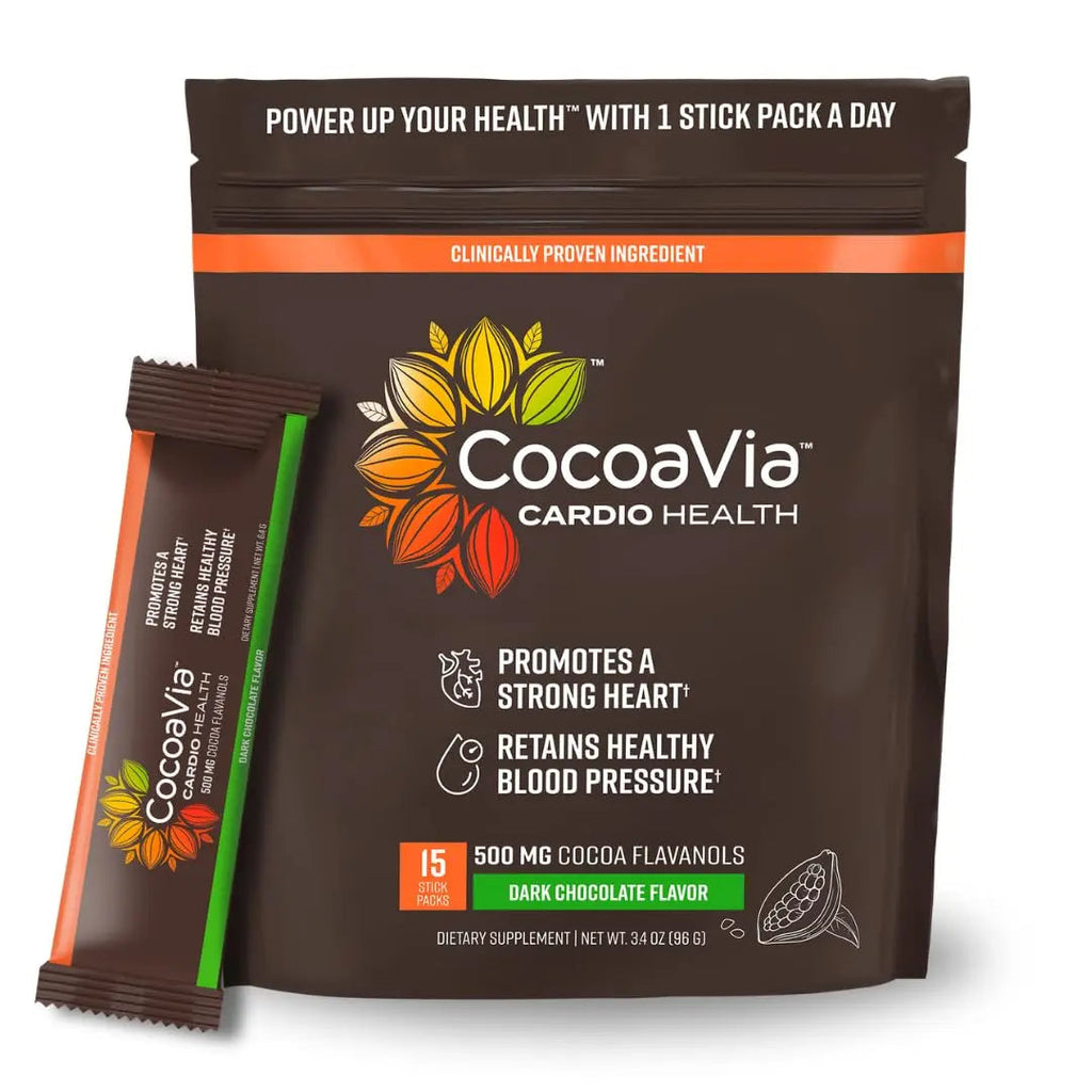 CocoaVia Cardio Health Cocoa Powder, 15 Single Serve Sticks, 500mg Cocoa Flavanols CocoaVia Au supplements