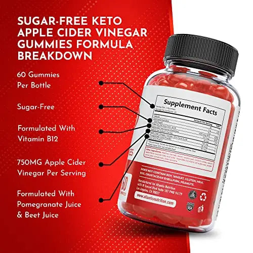 Sugar-Free Keto ACV Gummies for Weight Loss - Apple Cider Vinegar Keto ACV Gummies Atlantis Nutrition Au supplements