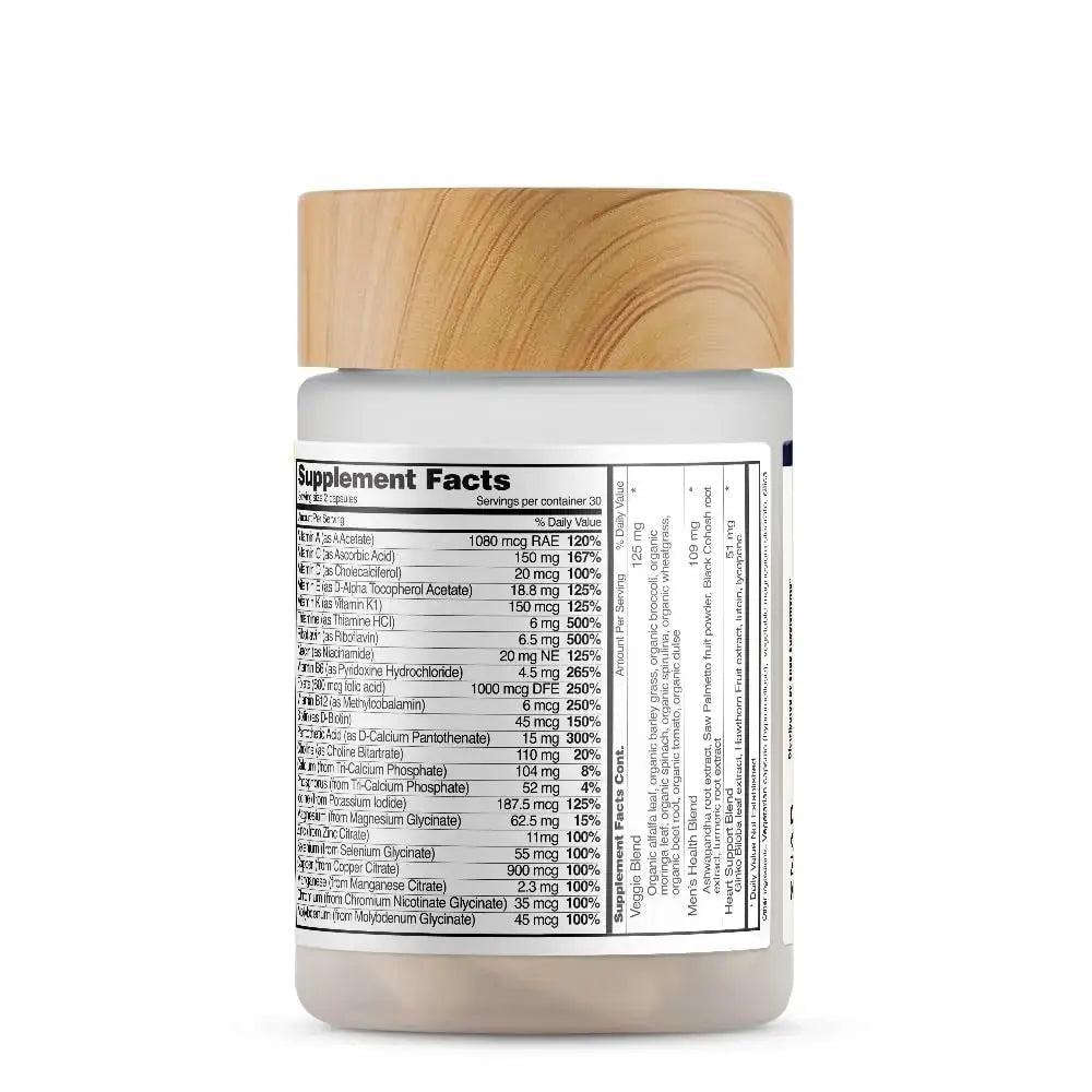 Snap Supplements Men's Multivitamins - Daily Vitamins & Minerals for Men - Vitamin D, B12, Zinc, Herbs & Vitamin C Snap Supplements Au supplements