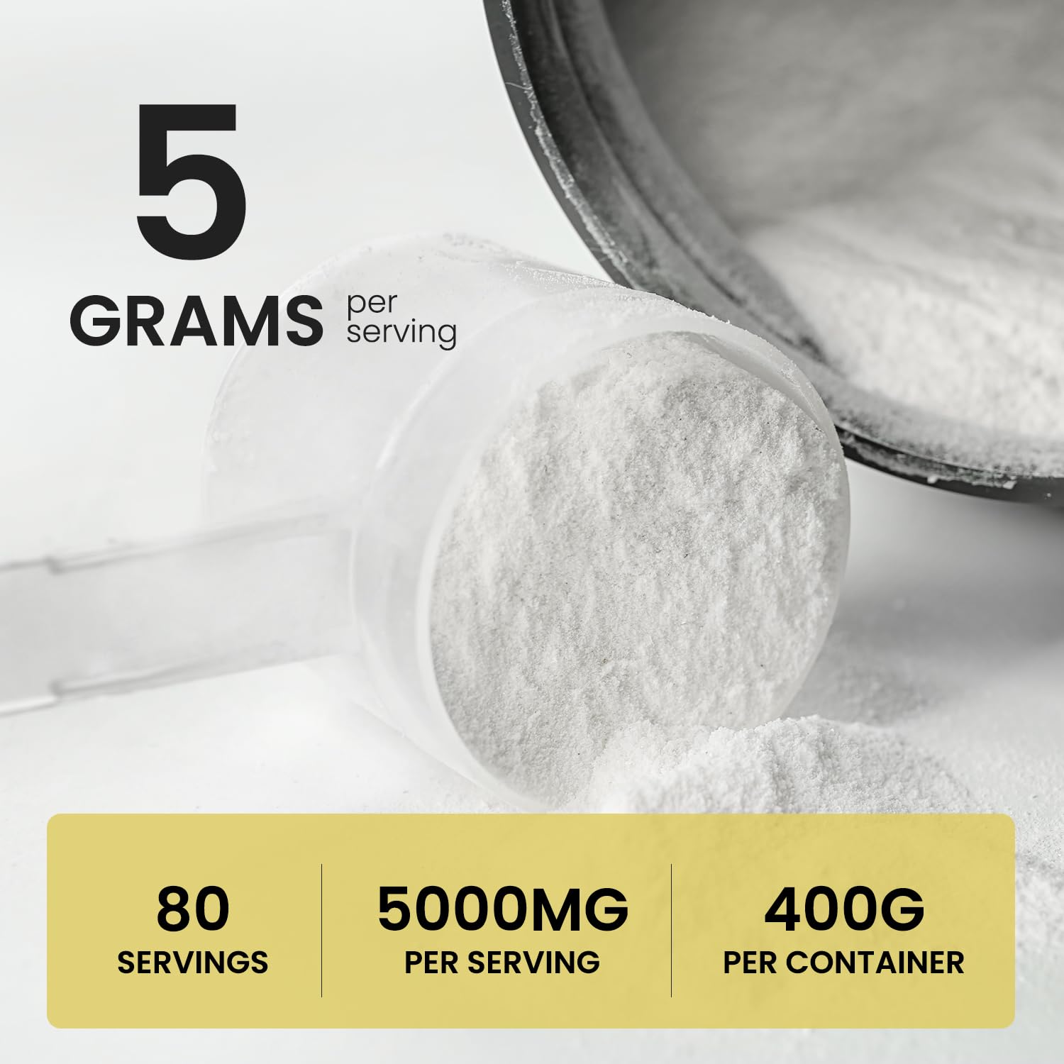 UpNourish Micronized Creatine Monohydrate Powder 400 G - Unflavored Vegan for Pre Workout, Muscle Building Pure Women and Men Instantized Supplement, 80 Servings 14.1096 Ounce UpNourish Au supplements