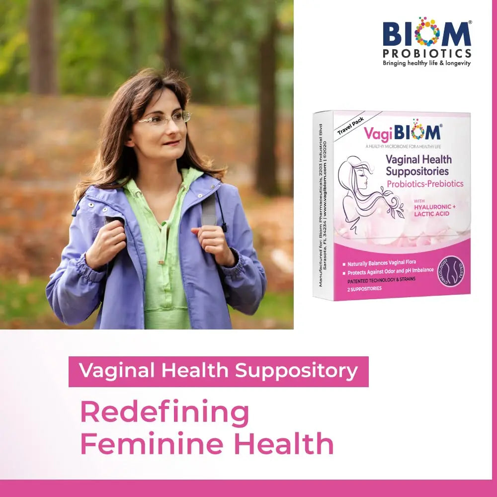 VagiBiom Probioitc Suppository Convenient Travel Pack with 2 Suppositories VagiBiom Au supplements