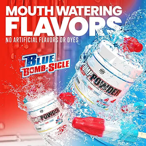 MAN Sports Pump Powder Blue Bombsicle - Stimulant Free Pre Workout Drink MAN Sports Au supplements