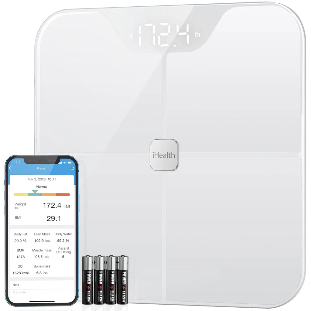 iHealth Nexus Smart Scale for Body Weight Bluetooth, Digital Bathroom Scale Body Fat and Muscle iHealth Au supplements