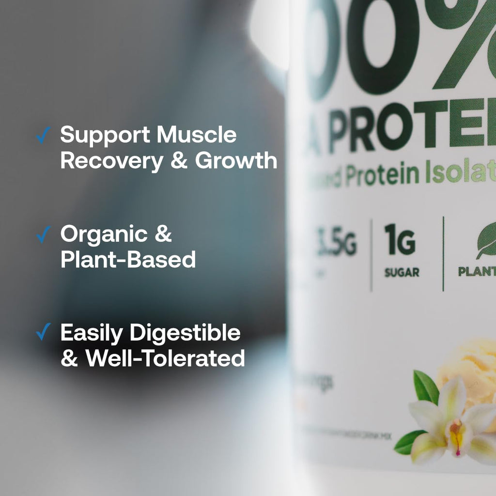 Transparent Labs 100% Pea Protein Powder - 28g Organic Plant Protein per Serving, Clean Pea Isolate Powder, USDA Organic, Vegan, Gluten-Free, Sugar-Free, Non-GMO - 30 Servings, Chocolate