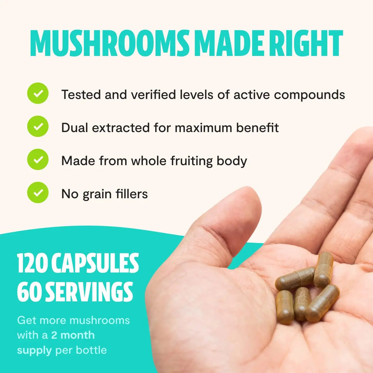 FreshCap Ultimate Mushroom Complex - Lions Mane, Reishi, Cordyceps, Chaga, Turkey Tail FreshCap Mushrooms Au supplements