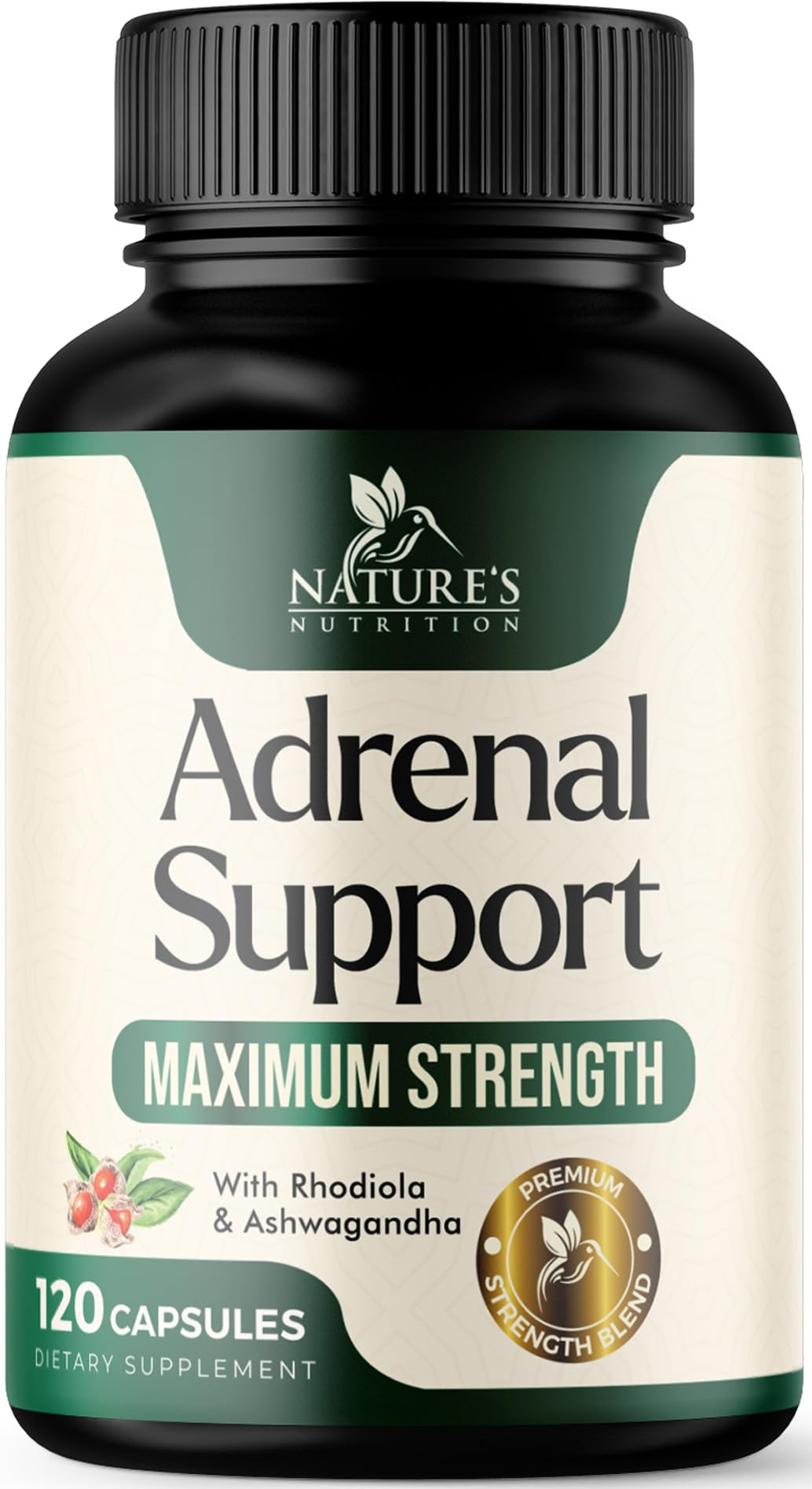 Nature's Nutrition Adrenal Support Supplements Cortex Complex, Best Energy Supplement, Supports Health & Energy Levels, Daily Ashwagandha for Women & Men, Supports Immune System, 120 Capsules Nature's Nutrition Au supplements