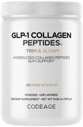 Codeage GLP-1 Collagen Powder Supplement - Nextida GC Collagen Peptides - GLP 1 Support - Hydrolyzed, Grass-Fed, Type I & III, Unflavored - Non-GMO, Gluten-Free, Dairy-Free - 10.58 Oz Codeage Au supplements