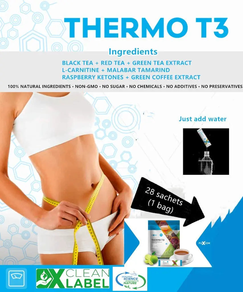FuXion Thermo T3,Delicious Lemon Tea Flavor(Thermo TT3, 28 Sachets) CHNLML Au supplements